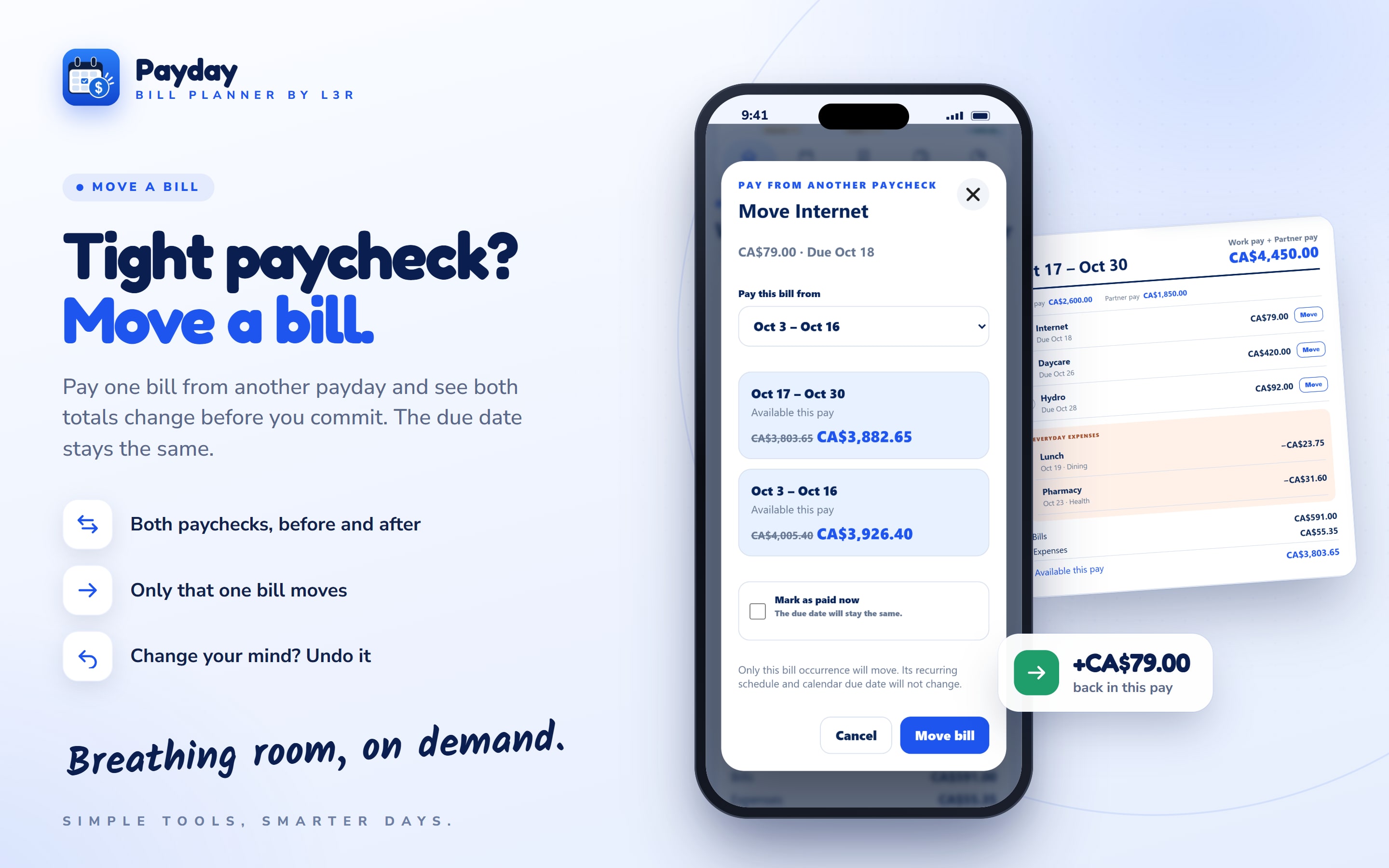 Payday Bill Planner, screen 6 of 9