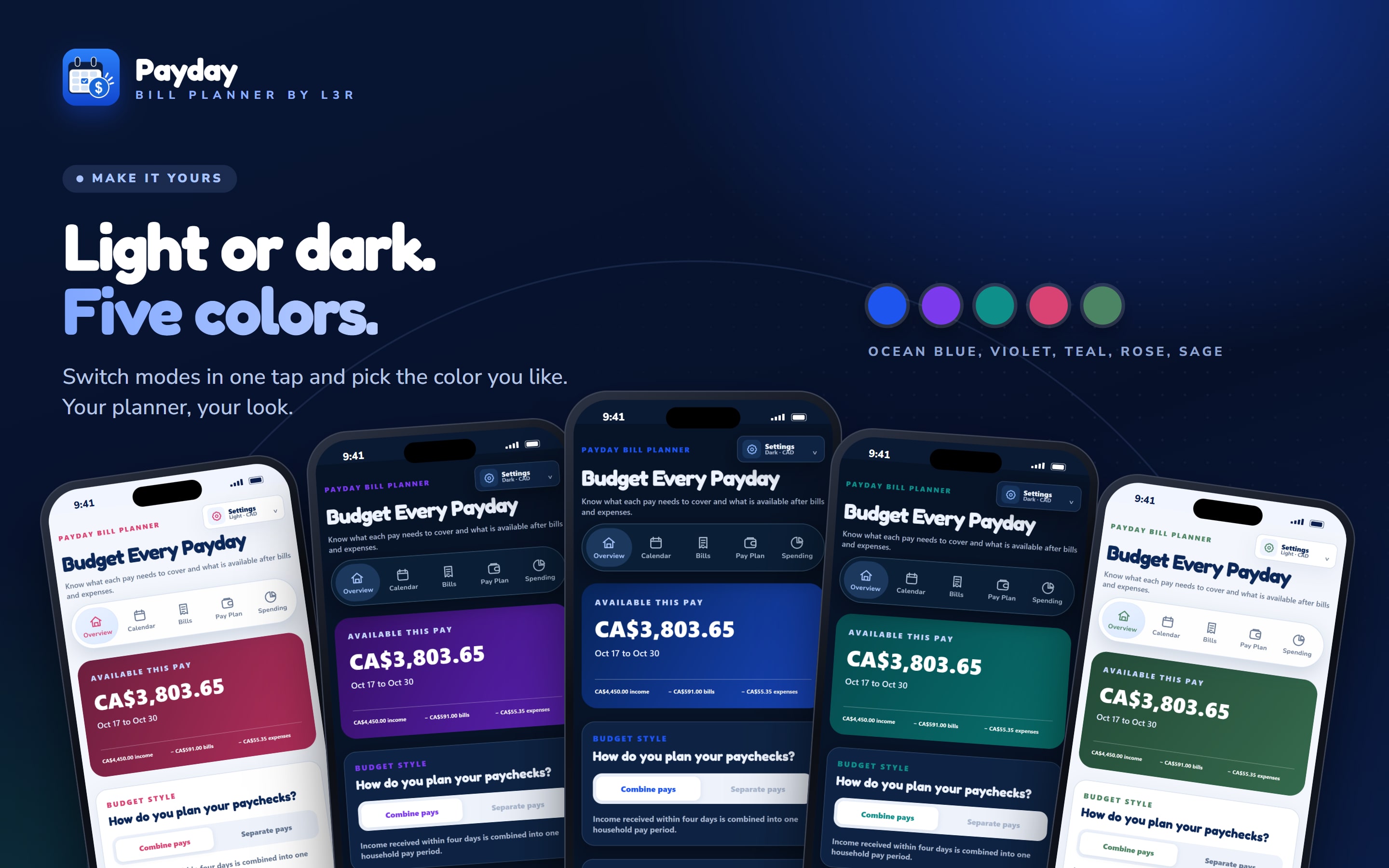 Payday Bill Planner, screen 8 of 9