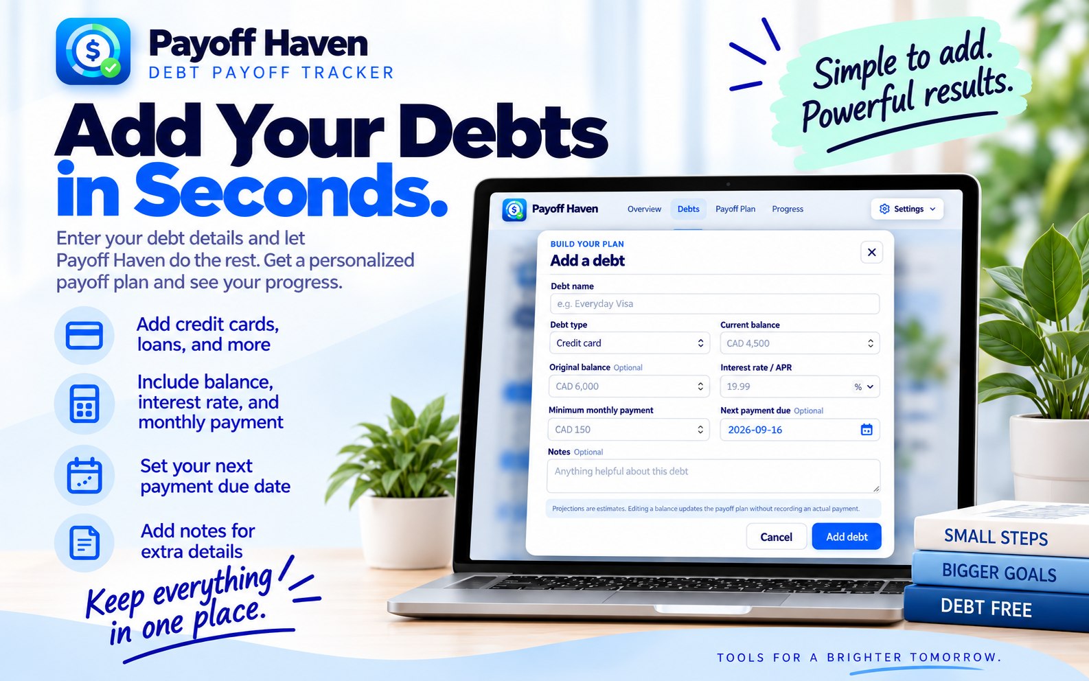 Payoff Haven, screen 2 of 5
